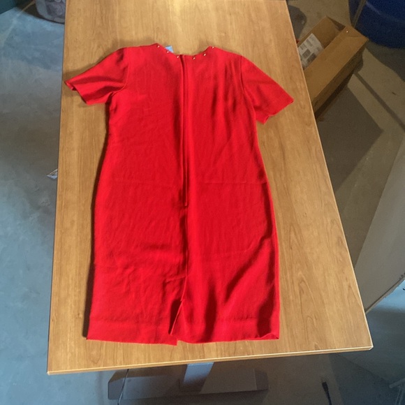 Liz Claiborne red dress (belt included) - Picture 4 of 5